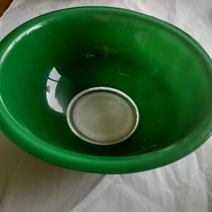 Pyrex Vintage Glass Mixing Bowl, Forest Green Color, 2.5L Size